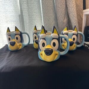 Disney Blue and Yellow Character Mugs